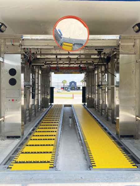 Inside of ModBrite car wash